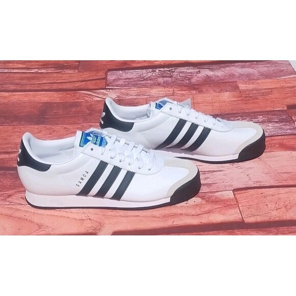 Adidas Originals Samoa White Black Athletic Shoes Sneakers Men’s Size 10 NEW main image 5